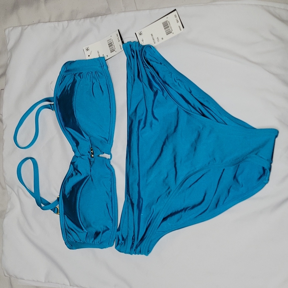Kenneth Cole New York Women's Shirred Band Hipster Bikini